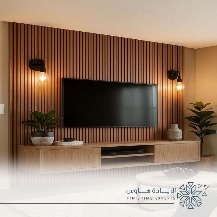 مكتبة تلفزيون حديثة في الرياض